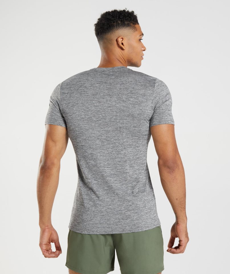 Koszulki Gymshark Arrival Marl Męskie Szare | PL 531PZY